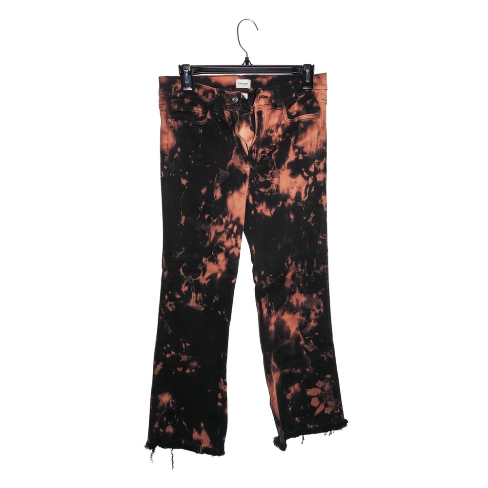 Bleach-Dyed Black Jeans